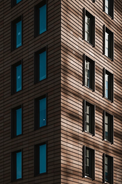 Office skyscrapers with glass facade