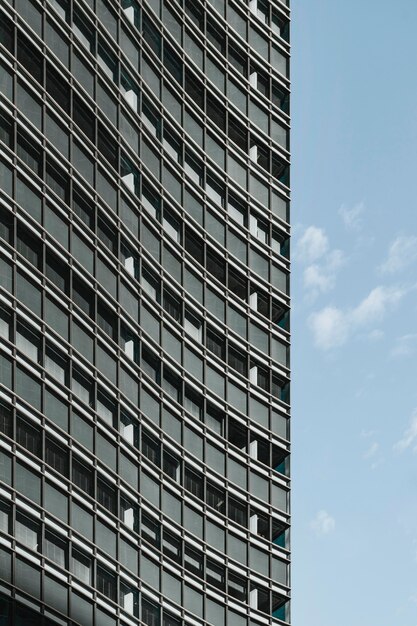 Office skyscrapers with glass facade