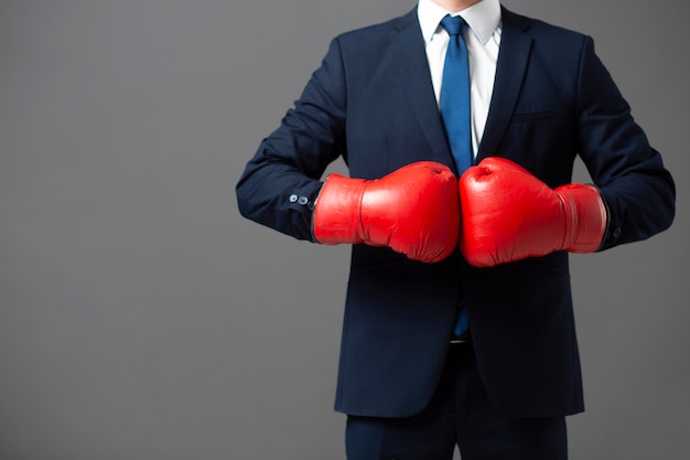 Office worker preparing for business competition