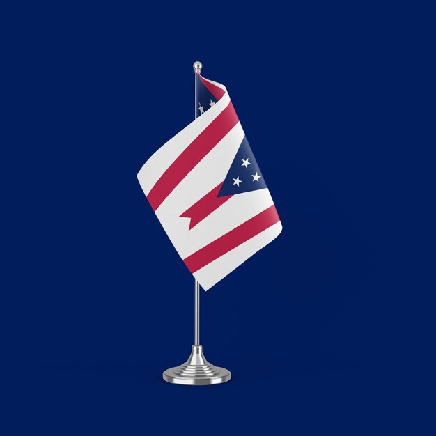 Ohio Table Flag