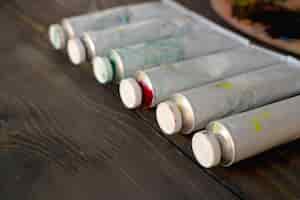 Free photo oil paint tubes for painting