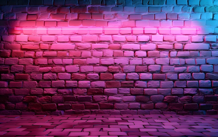 Free Photo oil spill brick wall surface texture