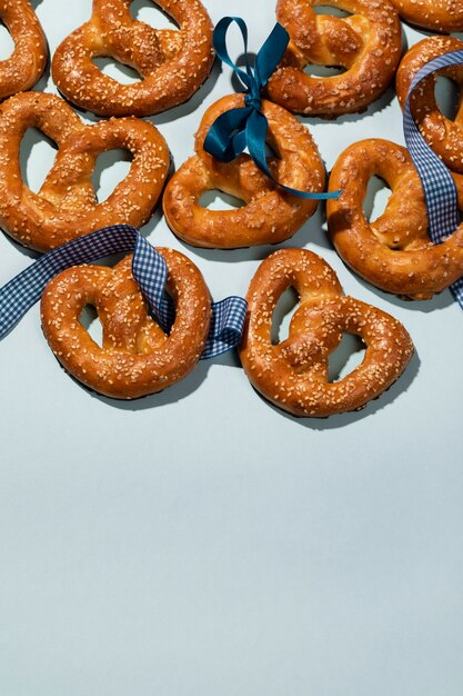 Oktoberfest assortment with delicious pretzel