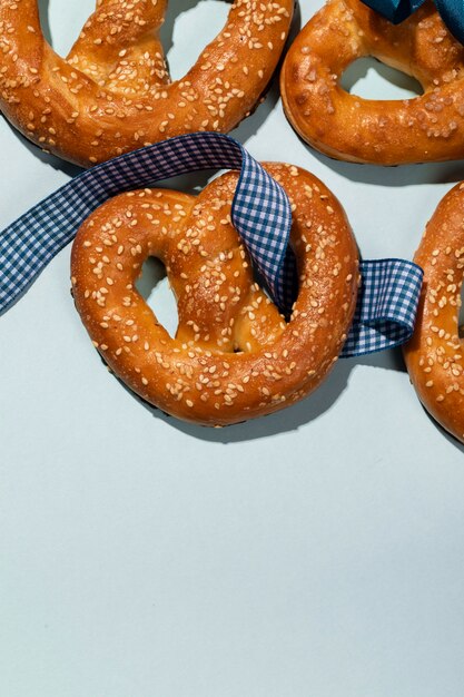 Oktoberfest assortment with delicious pretzel