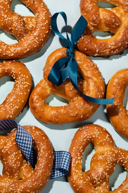 Oktoberfest assortment with delicious pretzel