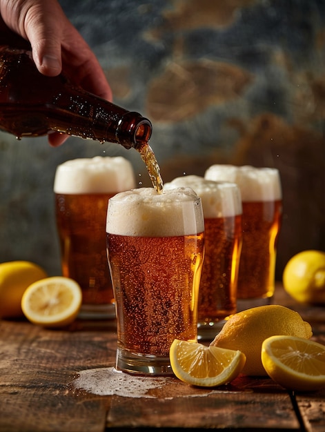 Free photo oktoberfest celebration with beer still life