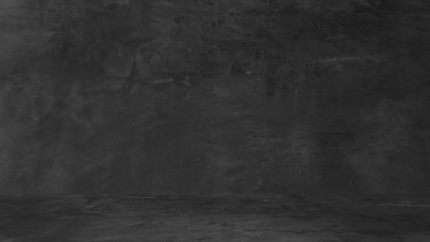 古い黒の背景 グランジテクスチャ 暗い壁紙 黒板 黒板 コンクリート プレミアム写真