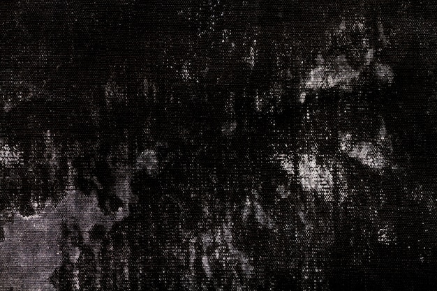Бесплатное фото Старый черный тканевый материал с копией пространства