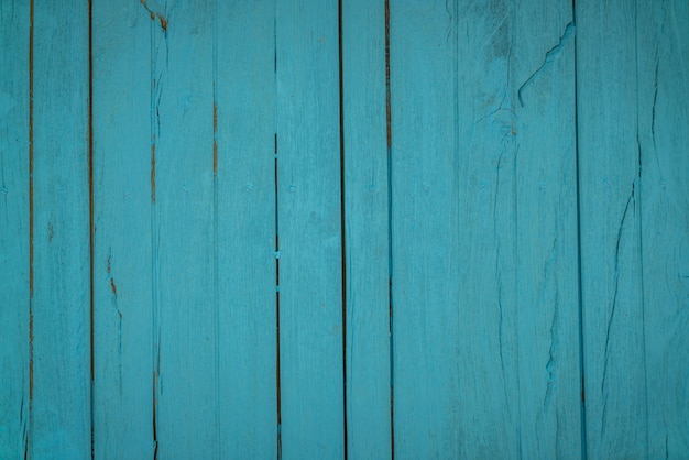 Old blue wood background .