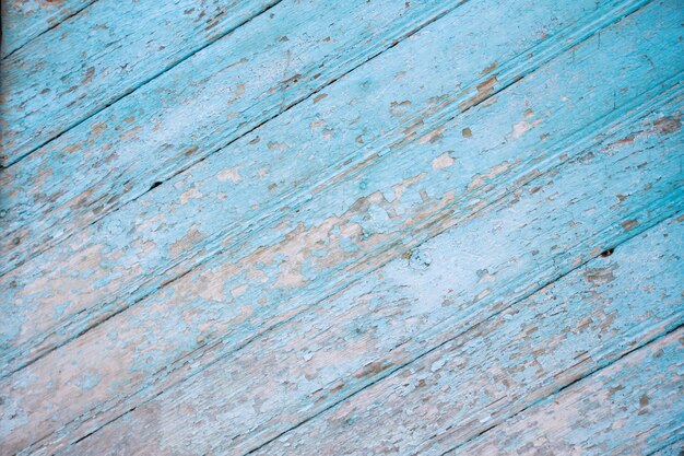 Old blue wood texture with planks