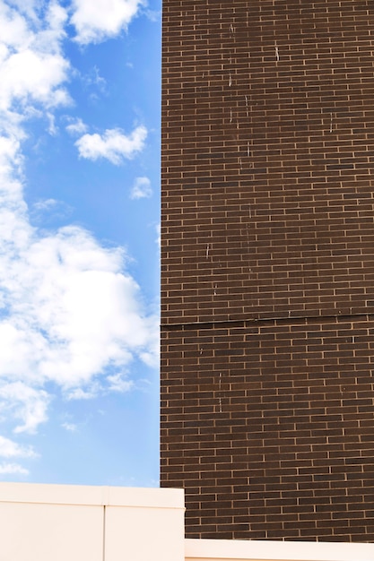 Free photo old brown brick building