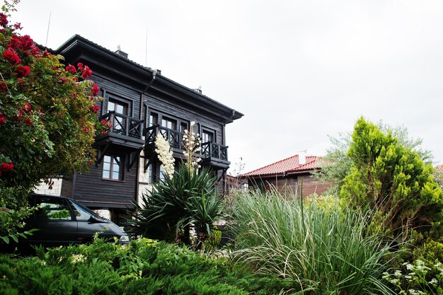 Old buildings and gardens of Nesebar Bulgaria