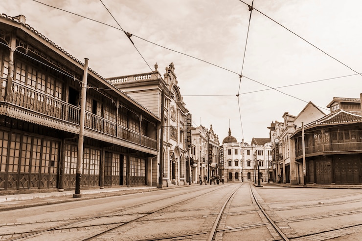 Free Photo old city view