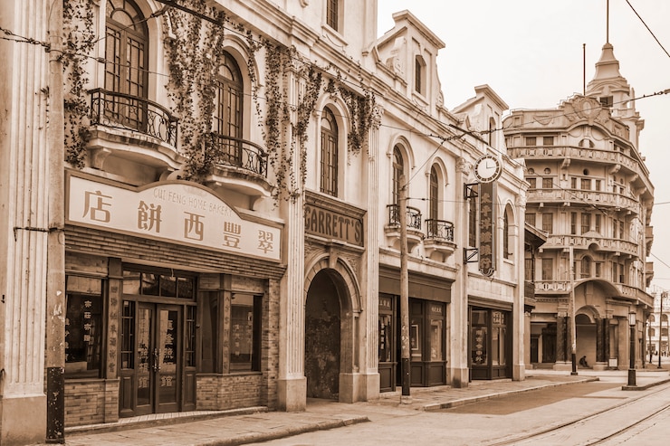 Free Photo old city view
