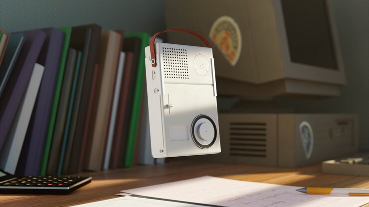 Free Photo old device in studio