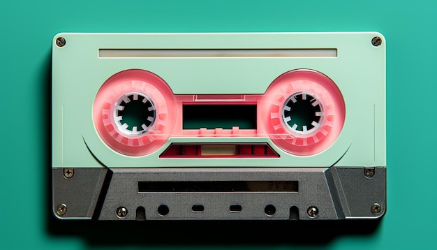 Old fashioned audio equipment playing rock music in nightclub generated by AI
