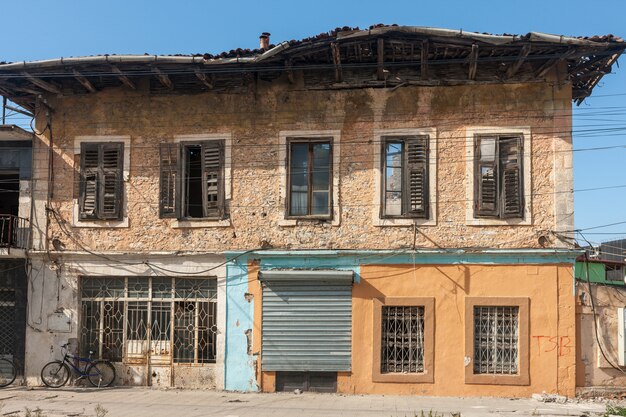 알바니아 도시 Shkodra에있는 오래 된 집