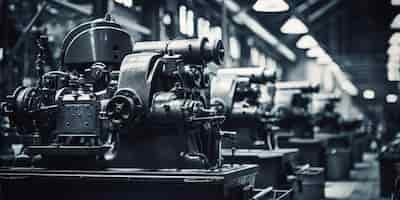 Free photo old industrial machines symbols of enduring craftsmanship