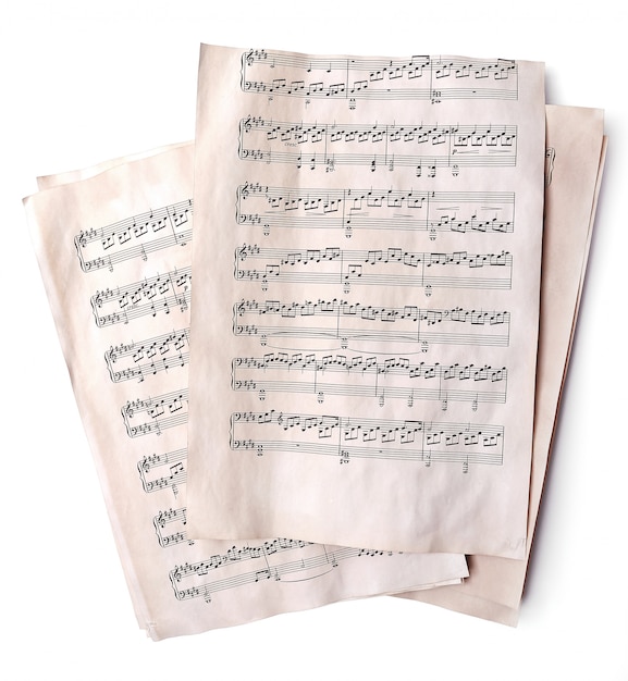 Old music notes