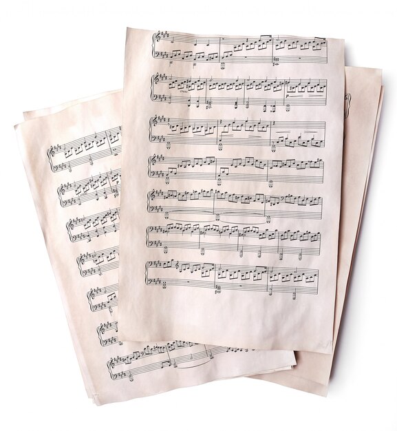 Old music notes