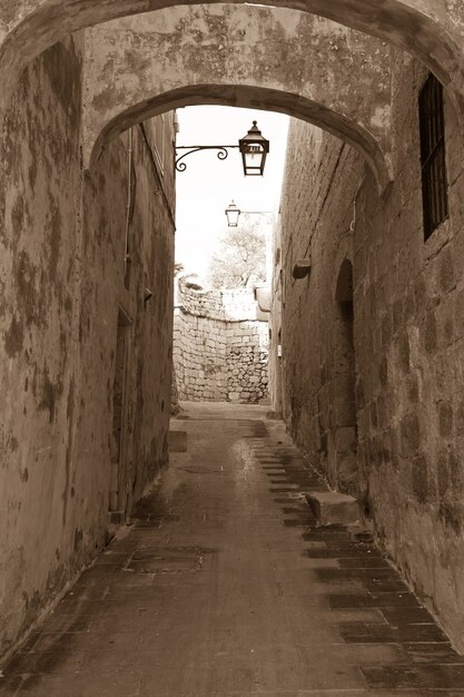 Old narrow town street