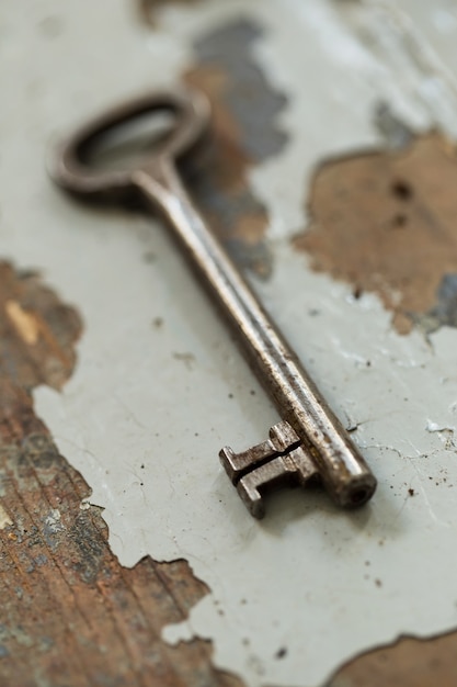 Free photo old, ornate key