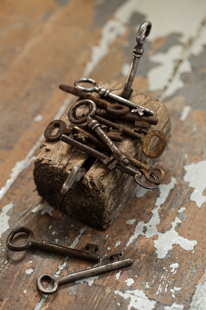 Old ornate keys