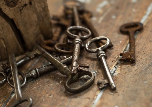 Old ornate keys
