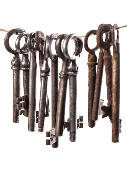 Бесплатное фото Старые богато украшенные ключи