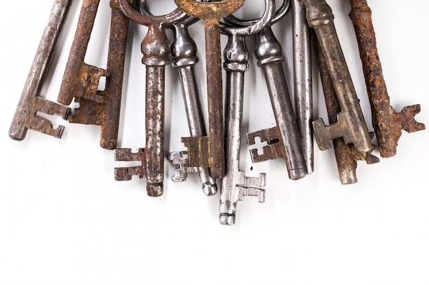 Free photo old ornate keys