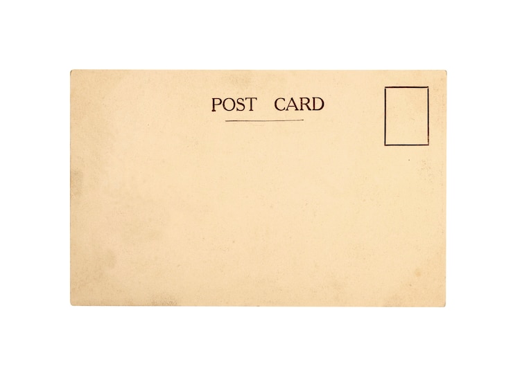 Free Photo old post card 