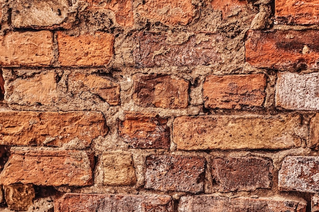 Old red brick wall texture background. Old brick wall texture.