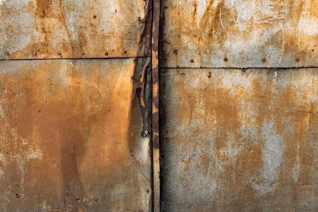 Free photo old rusty metallic background