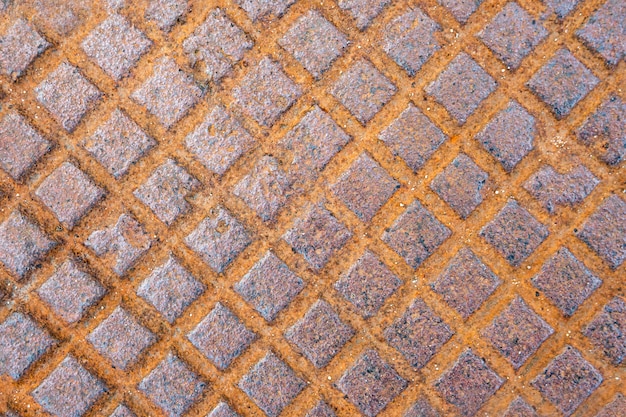 오래 된 녹슨 금속 표면 클로즈업