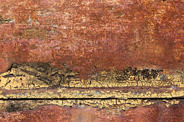Old rusty and scratched brown steel texture
