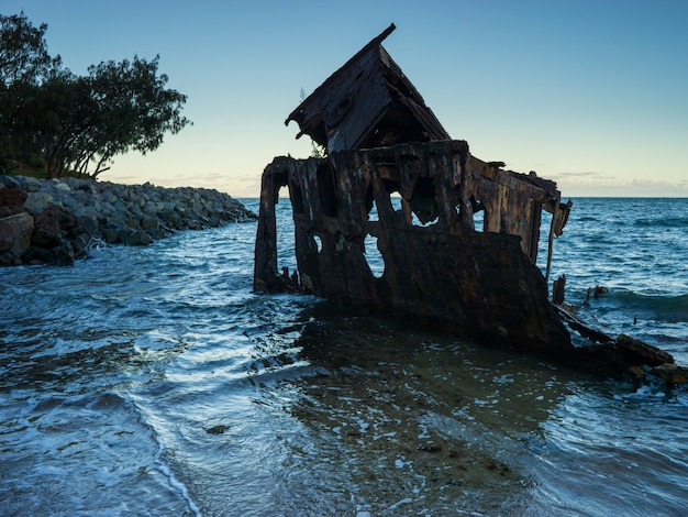 Old Shipwreck near Brisbane City, Queensland