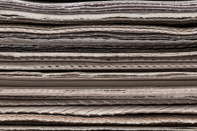 Old texture newspapers stack assortment