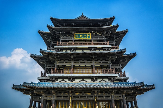 중국에있는 오래 된 탑