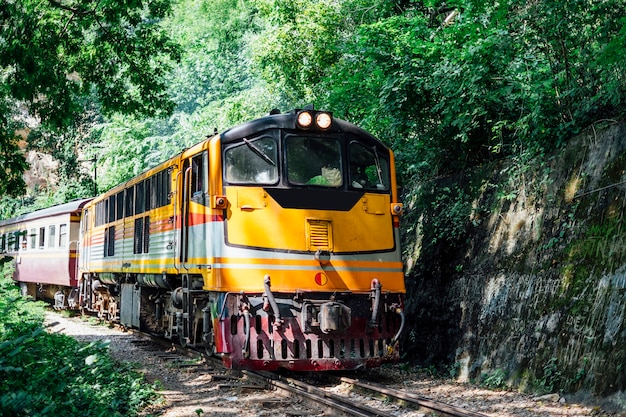 태국에서 오래 된 기차