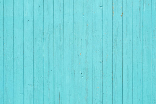 Old vintage beach wood background or wallpaper faded turquoise wood planks