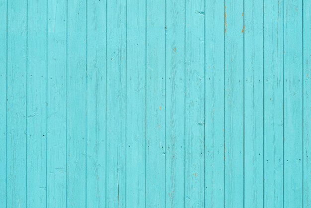 Old vintage beach wood background or wallpaper faded turquoise wood planks