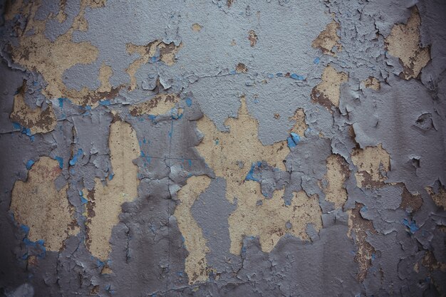벗 겨 페인트와 오래 된 벽