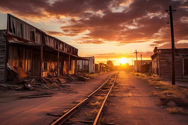 Foto gratuita vecchio concetto di città occidentale