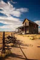Free photo old western town concept