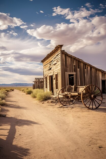 Old western town concept