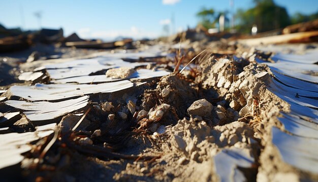 Free photo old wood broken tree abandoned landscape messy construction site generated by artificial intelligence