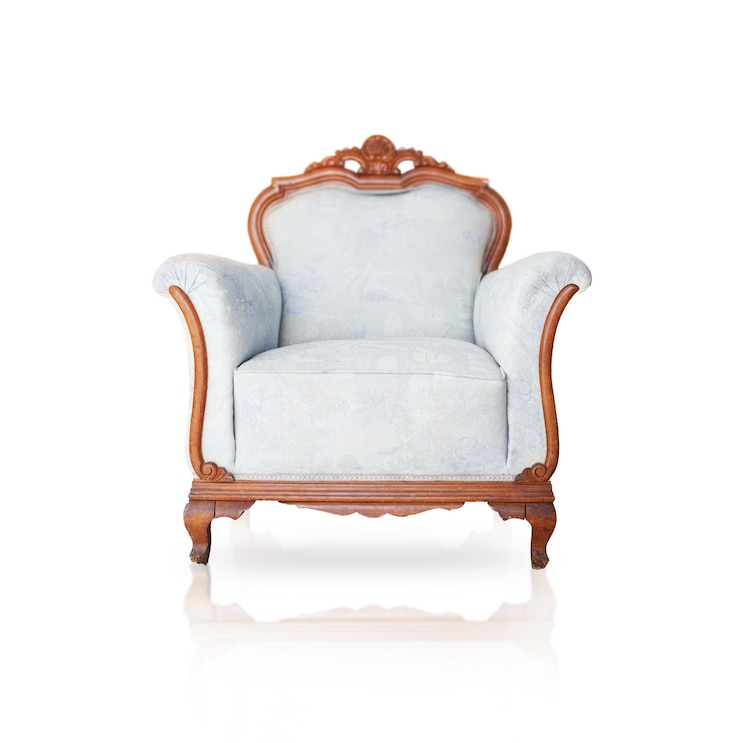 Free Photo old wooden armchair
