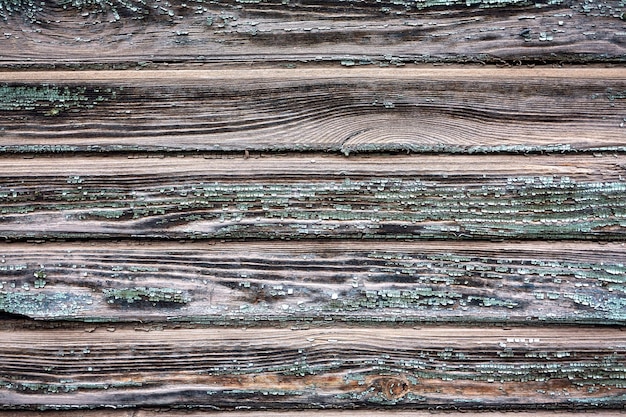 Foto gratuita vecchio fondo di legno con i bordi orizzontali. vecchio muro di legno. copia spazio