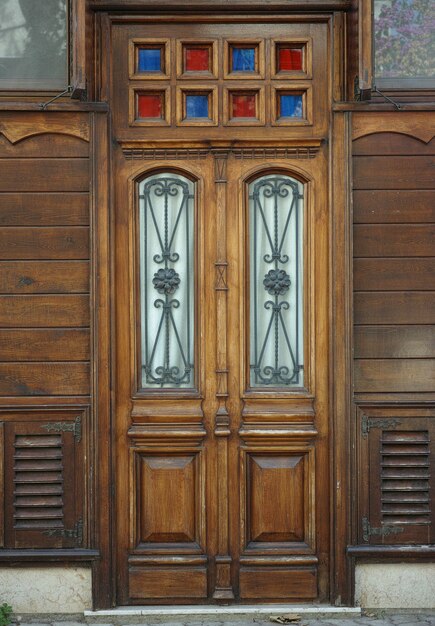 Old wooden door