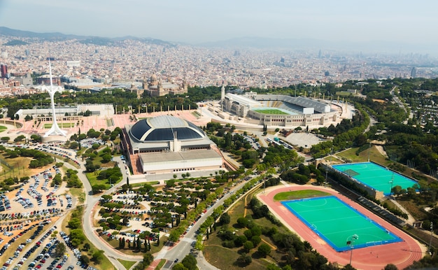 Olimpic area of Montjuic. Barcelona, Spain